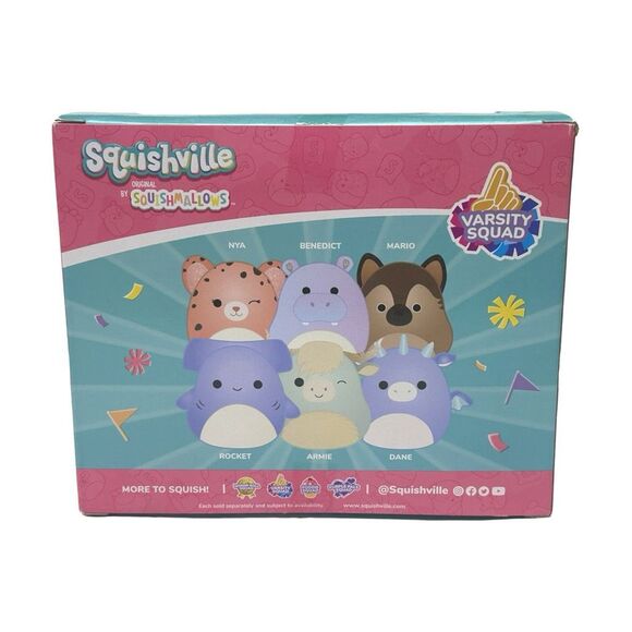 Squishmallows Squishville Varsity Squad Plush - Six 2” Squishmallows - Picture 3 of 3